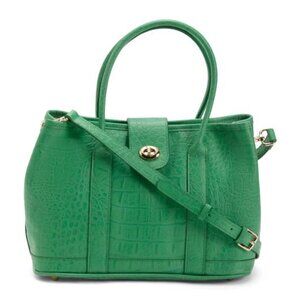 AMERILEATHER Leather Rokka Satchel With Crossbody Strap